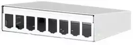 METZ CONNECT modulis AP korpusas 8 jungtys, grynai baltas, be komplektacijos