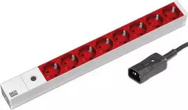 MicroConnect MCT Bachmann – Regleta de 8 tomas, 48,3 cm elektros tinklo ilgintuvas 2 m 8 AC išvestis(ys / čių) Vidaus