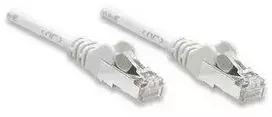 Intracom INTELLINET tinklo kabelis Cat6 U/UTP 5.0m Baltas 14ft. RJ-45 Vyriški / RJ-45 Vyriški Paauksuoti kontaktai Polimaišas
