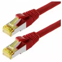 helos Patchkabel Cat 6a S/FTP RJ45 raudona 10m AWG26/7 LSZH GHMT