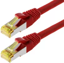Helos pataisomasis kabelis S/FTP Cat 6a raudonas 20,0m