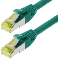 Helos pataisomasis kabelis S/FTP Cat 6a žalias 7,5m