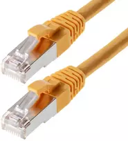 Helos CAT6 S/FTP (PIMF), 0,25 m, 0,25 m, Cat6, SF/UTP (S-FTP), RJ-45, RJ-45, Geltonas