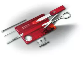 Victorinox Įrankių kortelė SwissCard Lite in red transparent