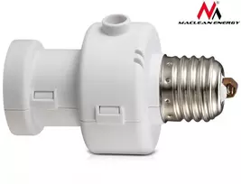 MACLEAN MCE21W Maclean MCE21 W lemputės tvirtinimas su šviesos jutikliu E27 100W baltas