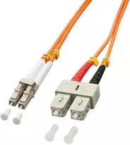 Tinklo Kabelis - LINDY Pluošto Kabelis LC/SC OM2 2m 50/125µm Multimode