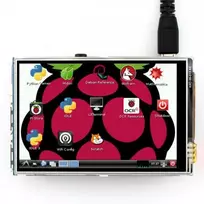 Waveshare Varžinis lietimui jautrus ekranas Raspberry Pi mikrokompiuteriui - LCD TFT 3.5' (A) 320x480px GPIO