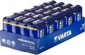 Varta Industrial Pro 6LR61 9V 640mAh baterija 4022, 20 vnt.