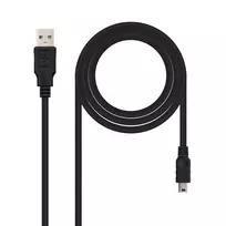 Trade Invaders Nanocable 10.01.0403 USB kabelis 3 m 2.0 USB A Mini-USB B Juoda
