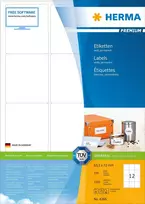 HERMA 4266 etiketė spausdinimui Balta Lipni spausdintuvo etiketė