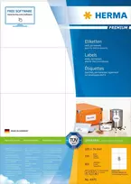 Herma Premium etiketės A4, baltas, matinis popierius, 800 vnt (4470)