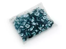 Triton M6 50 varžtų, poveržlių, fiksuojamųjų veržlių rinkinys Sidabrinis