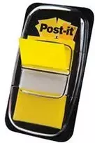 3M Lipnūs žymekliai Post-it, 25,4 x 43,2 mm, 50 lapelių, geltona