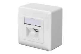 Assmann Electronic DIGITUS CAT 5e sieninis lizdas ekranuotas 2x RJ45 8P8C LSA spalvos grynas baltas paviršinis montavimas