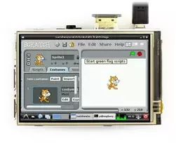 Waveshare Varžinis lietimui jautrus ekranas Raspberry Pi mikrokompiuteriui - LCD IPS 3.5