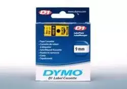 Juostelė DYMO D1 9mm x 7m, juoda ant geltono / S0720730 40918