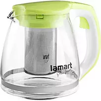Lamart stiklinis arbatinukas 1,1l su sieteliu , žalias