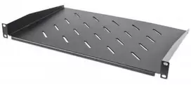 INTELLINET 19" lentyna 300mm priekyje montuojama. 1U perforuota juoda
