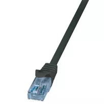 LOGILINK CP3053U Komutacinis kabelis Cat.6A 10GE Home U/UTP EconLine juodas 2m