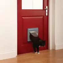 PetSafe Staywell durelės su keturių padėčių magnetinių užraktu katėms baltos