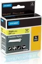 Dymo Nailono juosta 19mm x 3.5m geltona kabeliams ir laidams (18491)