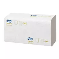 Rankų valymo popierius TORK PREMIUM EXTRA SOFT, H2 100297, 2 sl.,100 serv., 21.2 x 34 cm, balta sp.