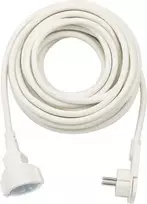 Brennenstuhl Verlängerungsleitung mit Winkel-Flachstecker 10m, baltas, Indoor