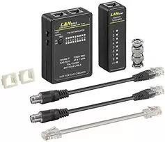 Inline Goobay Apvalus testeris CAT 5/6, skirtas wtyków RJ11 / RJ12 / RJ45 (93010)