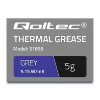 QOLTEC 51656 Thermal paste 5.15W/m-K 5g pilkas