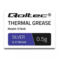 QOLTEC 51646 Thermal paste 3.17W/m-K 0,5g sidabrinis