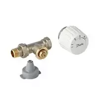 Komplektas: RTL mazgas Danfoss FJVR + termostatinė galva FJVR, 10-50°C, KVS 0.73, DN15