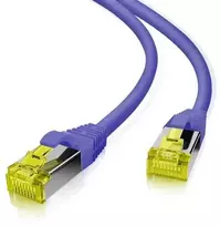 helos Patchkabel Cat 6a S/FTP RJ45 lila 1m AWG26/7 LSZH GHMT