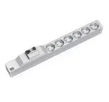 Bachmann maitinimo juosta 19 1U 6x apsauginiai kontaktiniai lizdai 1xFI