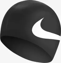 Nike Os Big Swoosh plaukimo kepuraitė juoda NESS8163-001