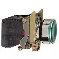 Schneider Electric 22mm žalias valdymo mygtukas su grįžimu su apšvietimu 1Z 1R (XB4BW33M5)