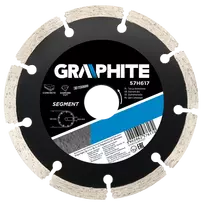 Deimantinis diskas GRAPHITE 180 mm segmentinis