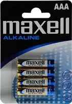 Baterijos Maxell AAA (LR03), šarminės, 1,5V, 4vnt / BAT-523