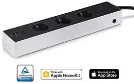 Eve Systems EVE Energy Strip – prijungtas trigubas Apple HomeKit lizdas