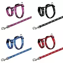 Trixie Petnešos su pavadėliu triušiams, 25–44cm/10mm, 1.25m