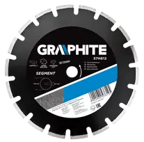 Graphite Grafito segmentuotas deimantinis diskas 350x25,4 mm 57H614