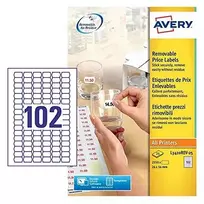 Avery Zweckform Nuimamos kainų etiketės 26 x 16 mm (L3410REV-25)