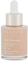 „Clarins Skin Illusion“ natūralus drėkinamasis makiažo pagrindas SPF15 108.3 organza, 30 ml