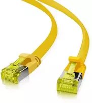 „helos“ jungiamasis kabelis „Cat 6a“ itin plonas U/FTP RJ45 geltonas 3m AWG32