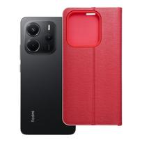 LUNA Book Gold dėklas telefonui XIAOMI Redmi Note 14 5G raudonas
