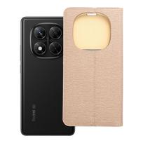 LUNA Book Gold dėklas telefonui XIAOMI Redmi Note 14 PRO 5G / 14 PRO PLUS 5G auksinis