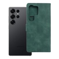 TENDER knygos dėklas telefonui SAMSUNG S25 Ultra žalias