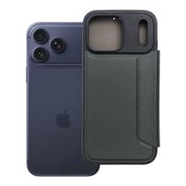 Dėklas telefonui Razor Book skirtas iPhone 17 Pro Max - tamsiai žalias