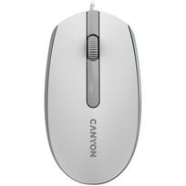 Canyon Wired  optical mouse with 3 buttons, DPI 1000, with 1.5M USB cable,White grey, 65*115*40mm