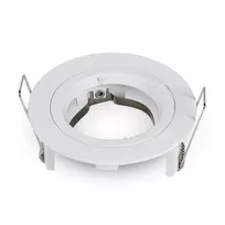 Pakabinamas šviestuvas GU10 lemputės rėmelis, V-TAC, apvalus, spalva:nikelio, Φ81 x 34 mm
