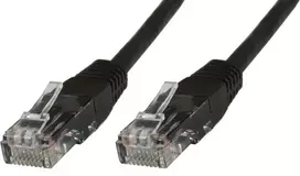 MicroConnect RJ-45 / RJ-45 kt.5E U / UTP Juodas 10vnt. 1m (V-UTP501SVP)